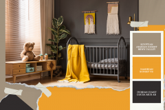 Yellow Interior Design Moodboard Photo Collage